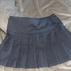 H&M Gray Skater Mini Skirt with Pleats